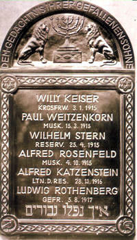 Synagoge Gedenktafel