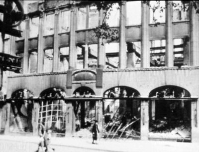 Das Bernsteinsche Haus nach seiner Zerstrung