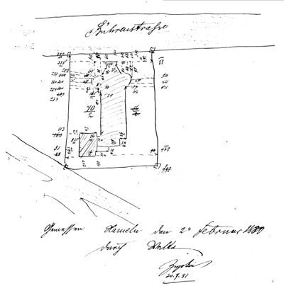 Der Lageplan von 1880